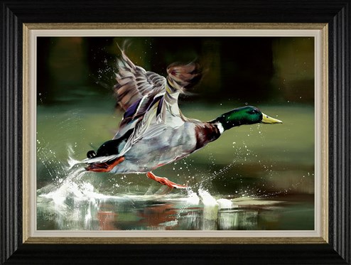 On Your Marks.. by Debbie Boon - Framed Limited Edition on Canvas